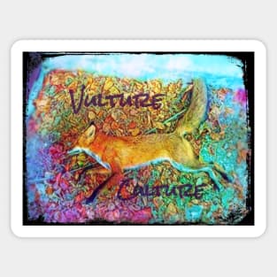 Rainbow Fox Vulture Culture Sticker